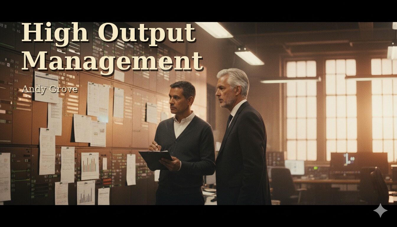 Portada de High Output Management, de Andy Grove