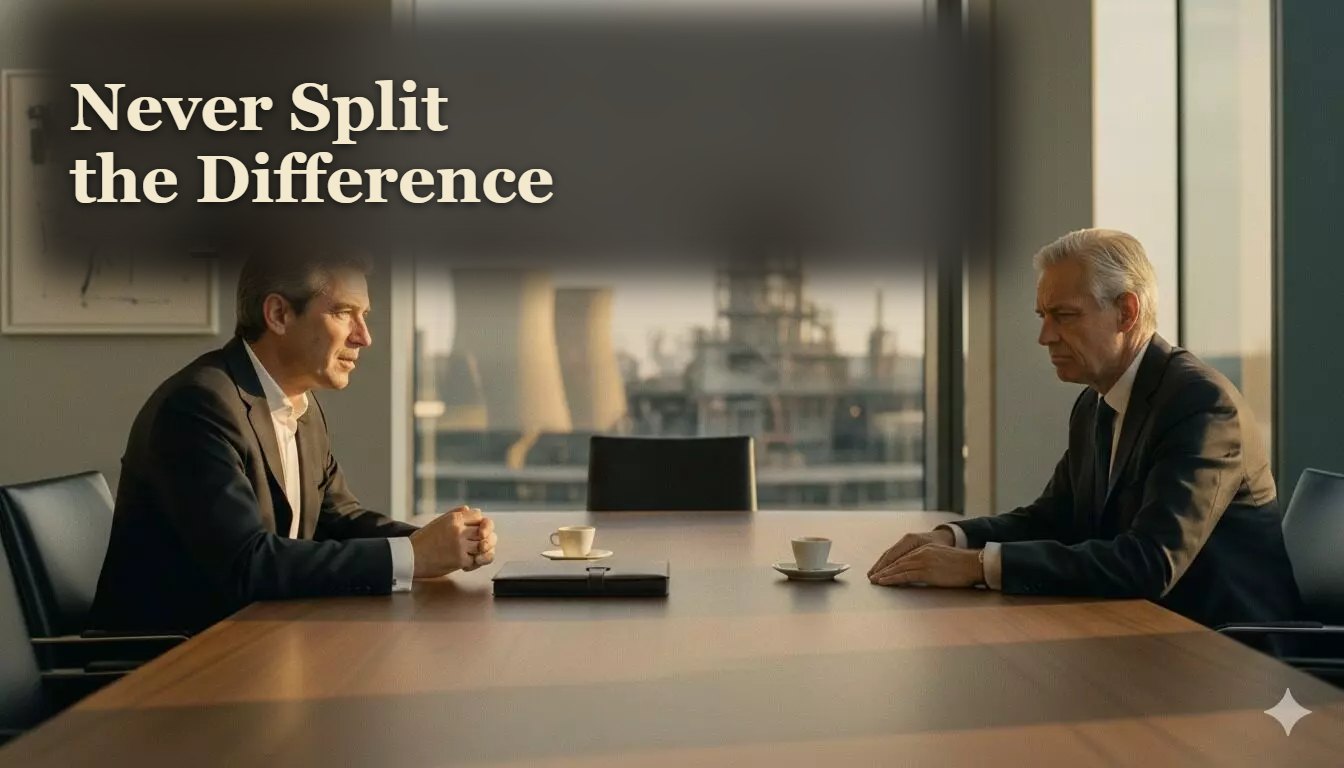 Never Split the Difference - Chris Voss, boekomslag