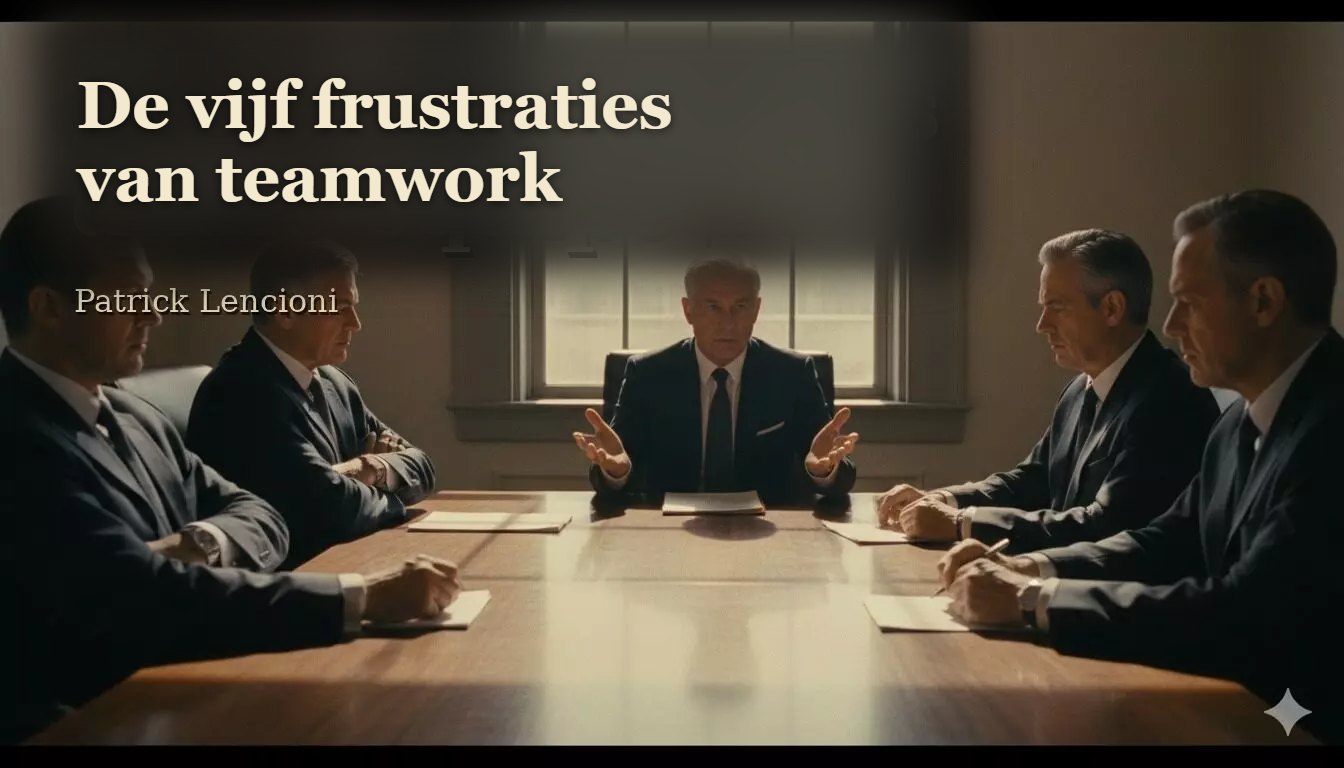 De 5 frustraties van teamwerk - Patrick Lencioni, boekomslag